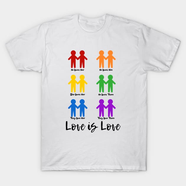 Love is Love T-Shirt by The Spirit Of Love